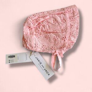 NEW 💛 Janie and Jack 💛 Janie and Jack Baby Sun Bonnet 3-6 Months Pink Eyelet‎